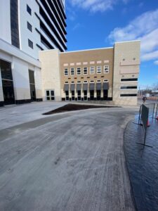 Preparation for stamped concrete application